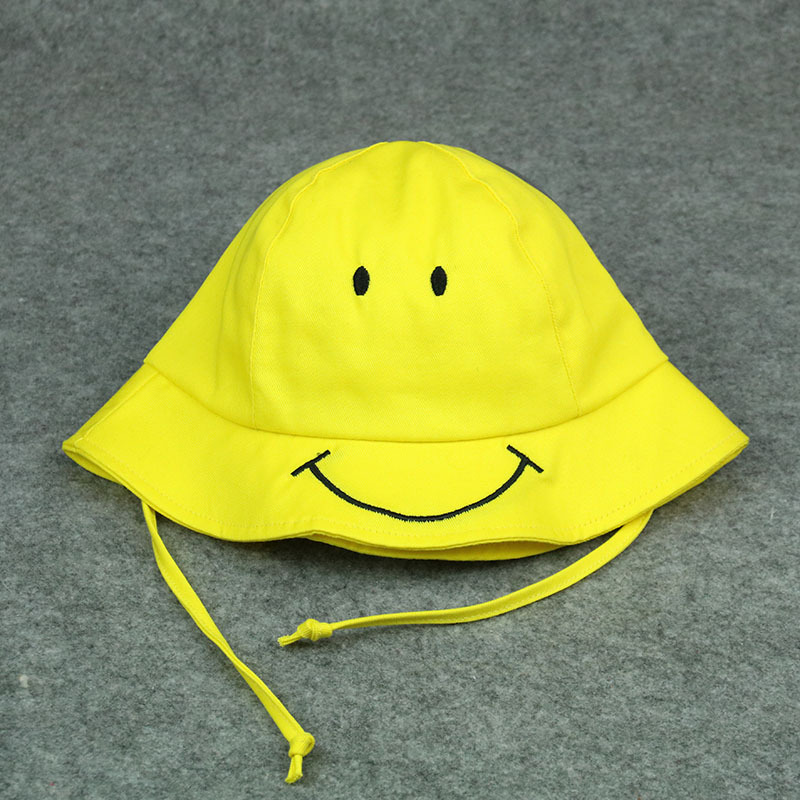 Kids Bucket Hat Yellow Sun Cap